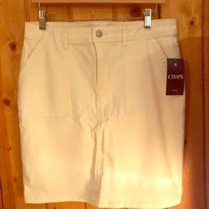 Chaps denim skirt